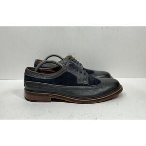 Jones Bootmaker Navy Blue Wingtip Derby Shoes Men's Size 10 US / 9UK Nerd